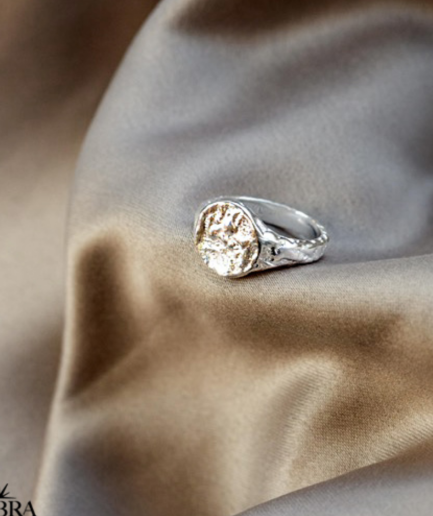"Envy" Chunky sølv ring i organisk design